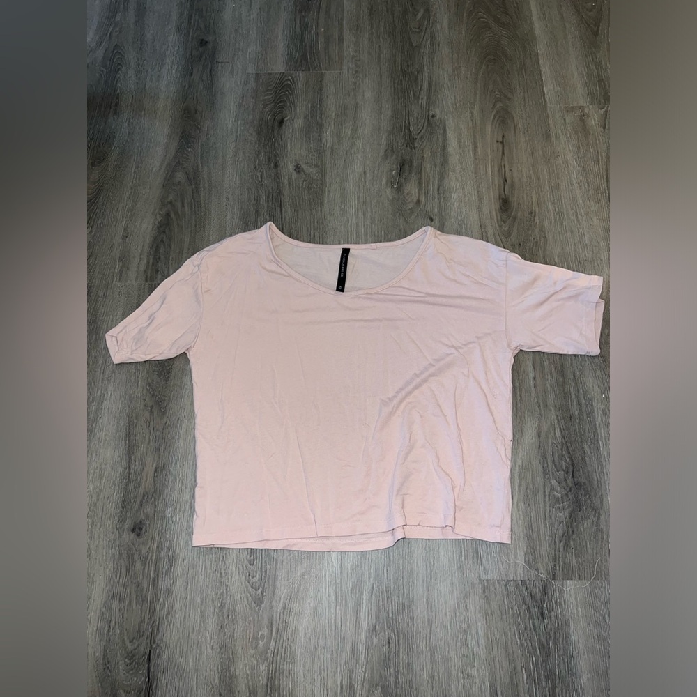 Silver Jeans - Pink Crop Tee